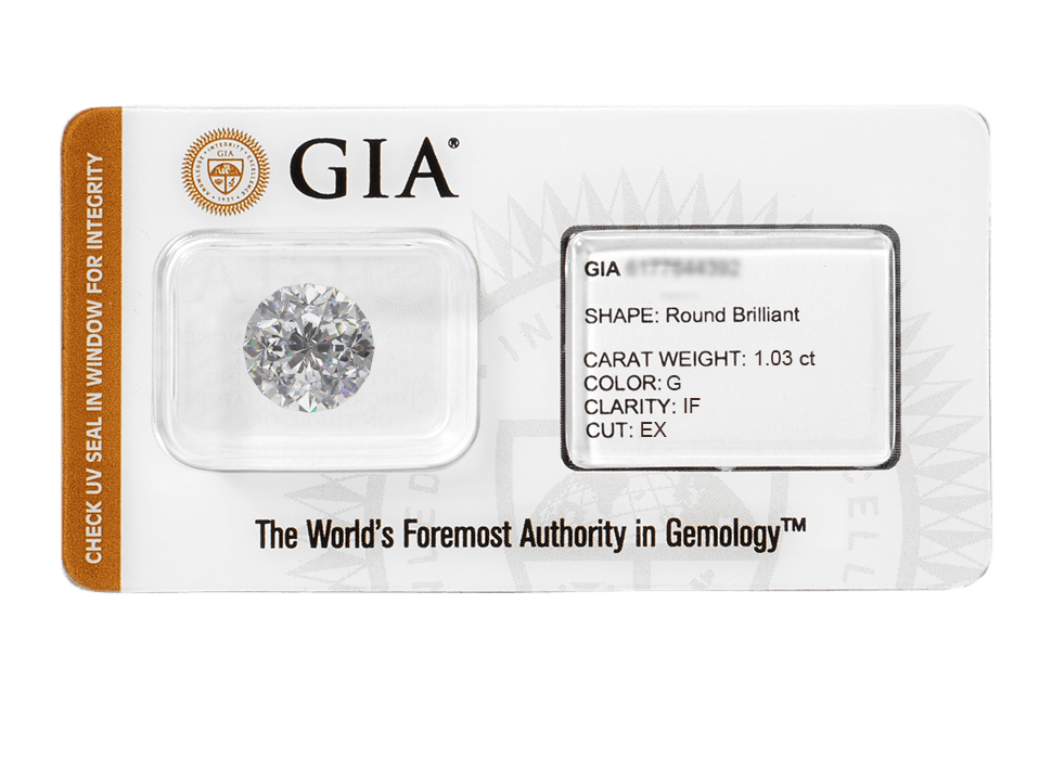 Buy original certified GIA diamond 1.03 ct.  with Bitcoins!